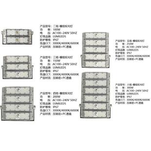 led模组投光灯户外防水照明灯高流明调光隧道灯泛光灯高亮足功率