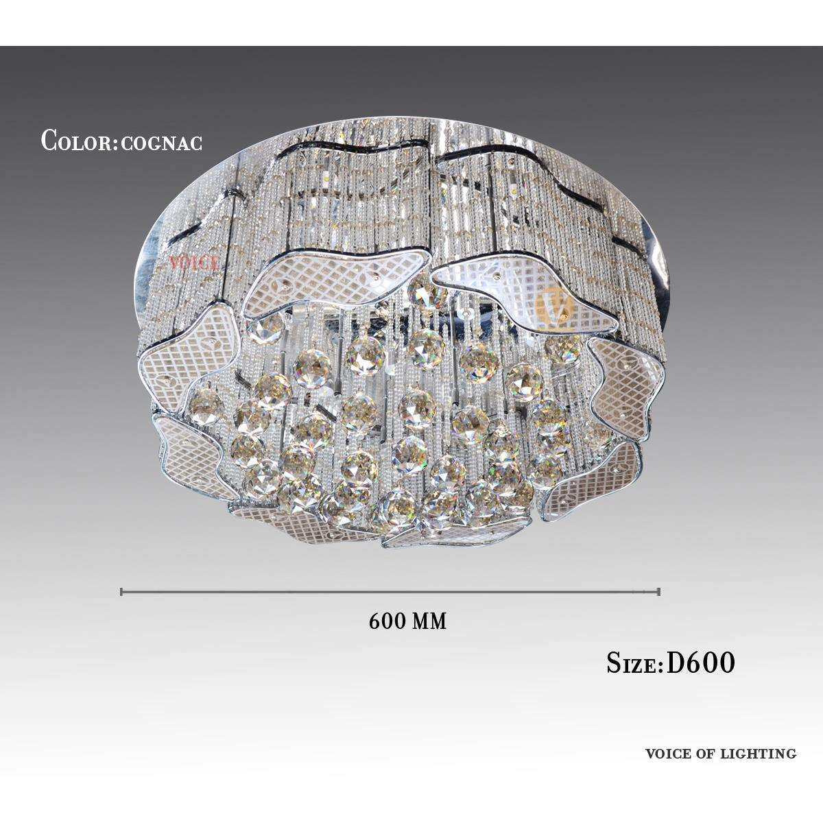 不锈钢LED水晶吸顶灯CE认证出口欧洲外贸原单灯饰源头厂家直供