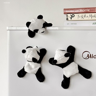 成都大熊猫公仔爬树玩偶冰箱贴吸铁石毛绒玩具基地纪念品