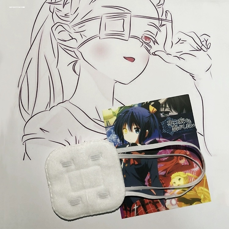 包邮日本单眼眼罩遮光眼睛受伤病术后保护成人儿童JK动漫cosplay