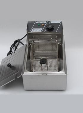 厂家直销81炸炉单缸油炸机商用电炸锅6L关东煮机串串丸子机煮面炉