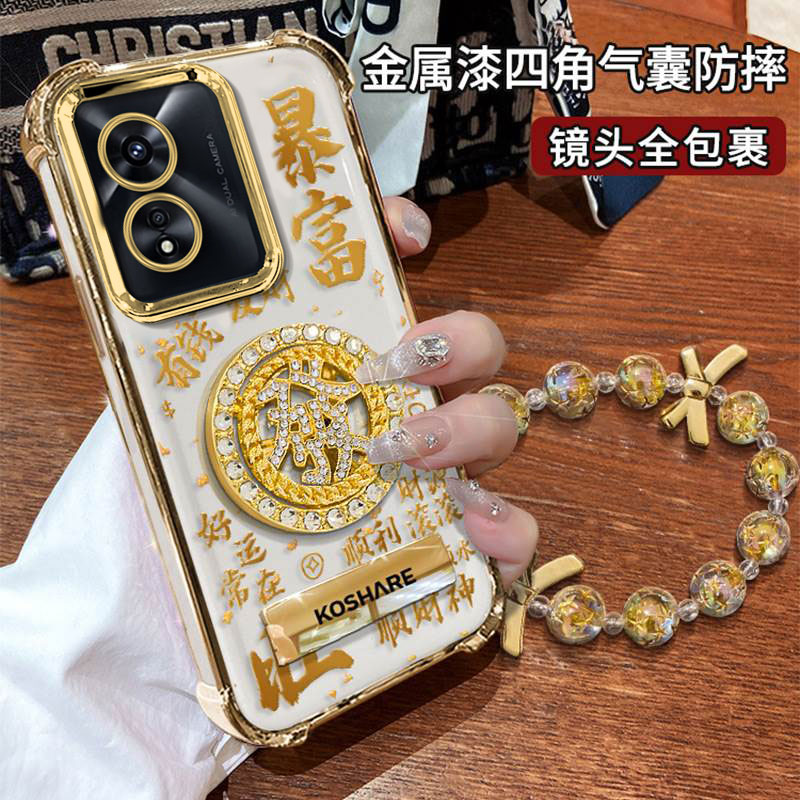 适用OPPOA97金钱转盘手机壳A96国风专用A93S新款A72女A58X防摔A32保护套A5全包A36A56外壳A3国潮A2M/A1活力版