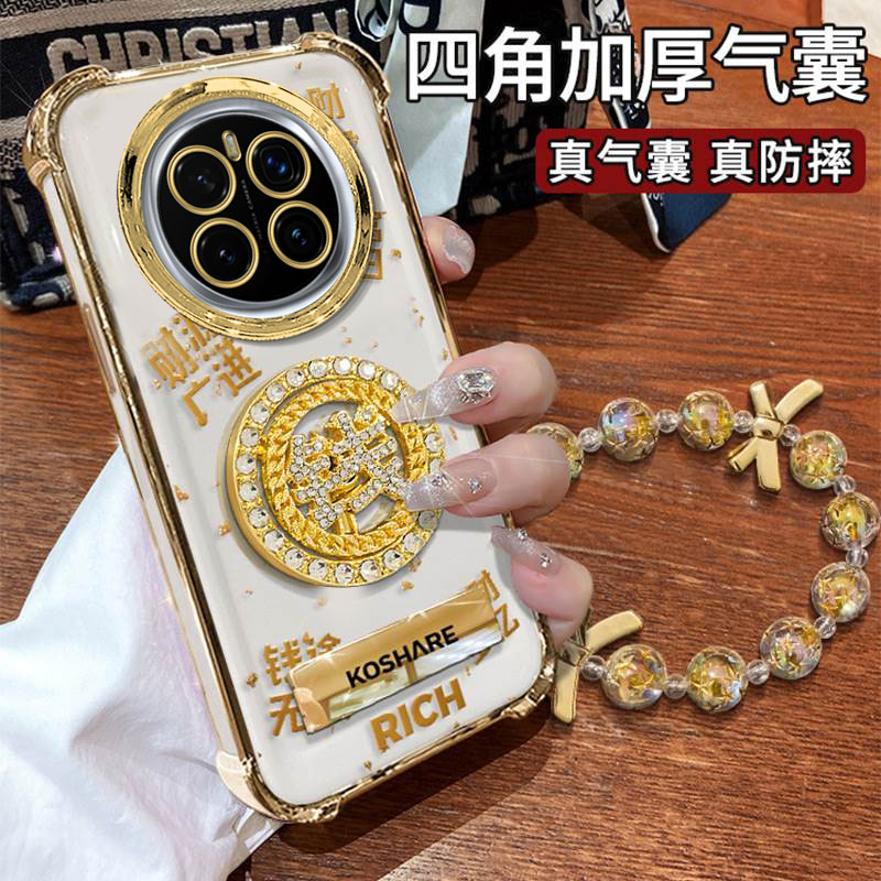 适用荣耀magic7pro金钱转盘手机壳6女5国风4新款3四角防摔气囊honor外壳支架保护套国潮专用新品全包高级感