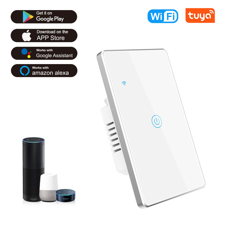 120型金属边框铝框wifi开关