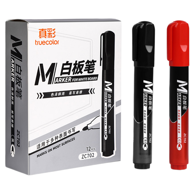 真彩可擦白板笔记号笔大头笔