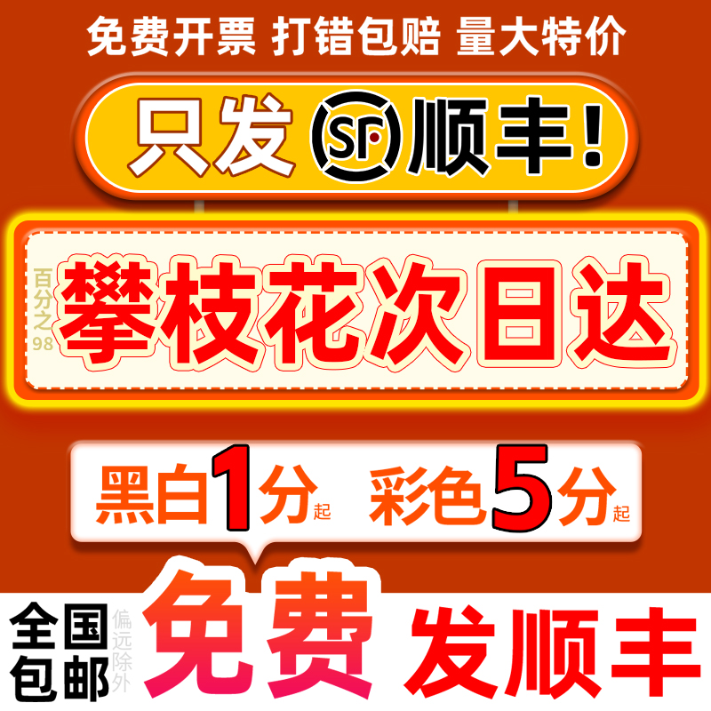 打印资料网上印刷彩印书籍服务装订四川攀枝花同城复印店次日达。