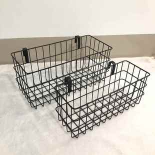 铁艺收纳筐家用杂物整理架多功能篮子金属免钉挂钩篮学校宿舍挂篮