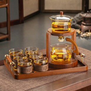功夫茶具套装 2024新款 家用自动磁吸懒人泡茶神器办公室泡茶壶茶杯