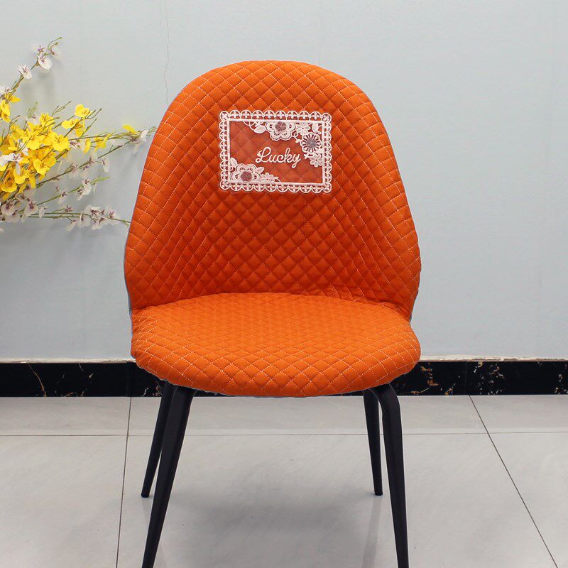 餐桌椅子套罩座椅套罩凳子罩座套弧形可旋转靠背保护套高级感轻奢