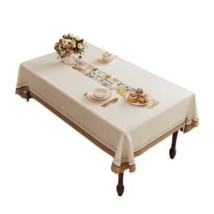 小羊皮桌布防水防油防烫u免洗茶几客厅家用长方形台布轻奢高级感
