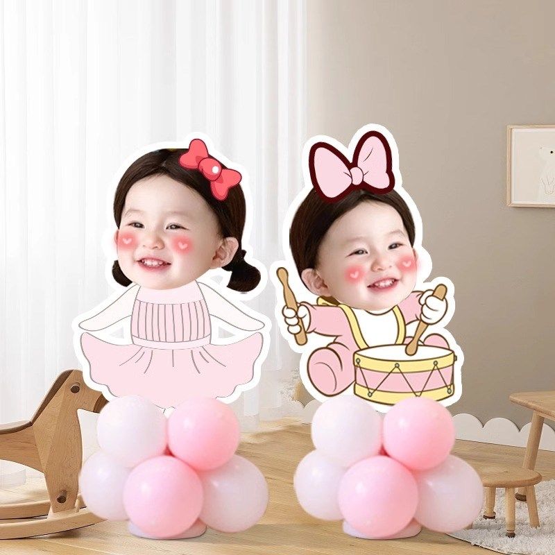 生日装饰场景布置宝宝女周岁百天满月人形立牌定制kt板头像迎宾牌,节庆用品/礼品,装扮布置套餐,淘宝优惠券,粉丝福利购,淘宝优惠卷