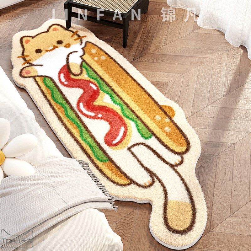 儿童房间卧室床边毯卡通长条加厚地毯男孩爬爬垫加厚可机洗绒毯子,居家布艺,床边毯,淘宝优惠券,粉丝福利购,淘宝优惠卷