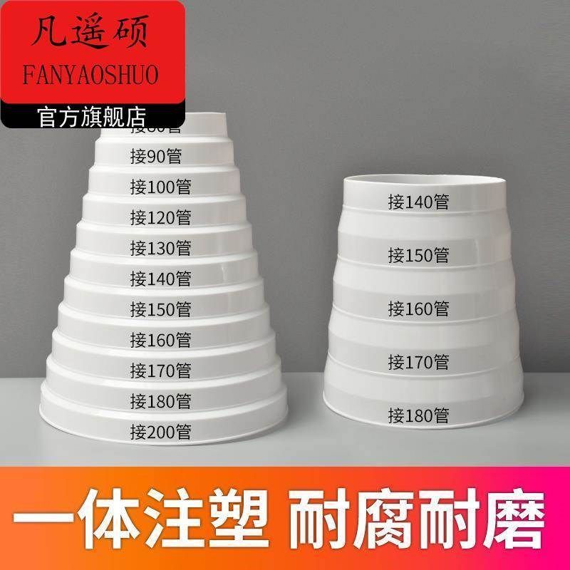 抽油烟机排烟管转换接头变径圈排风管道大小转接排气止逆阀变径器