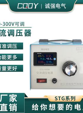 单相220v交流STG-500VA手提调压器0-300v调压变压器500W