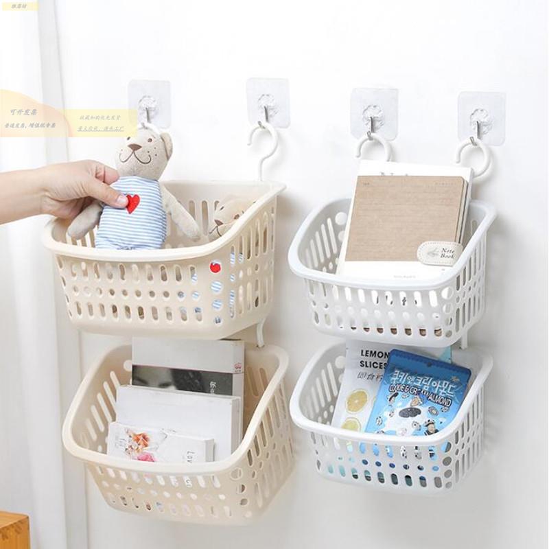 788室可洗篮挂式收纳篮浴挂篮家用塑料厨房卫生间澡收纳筐壁挂置