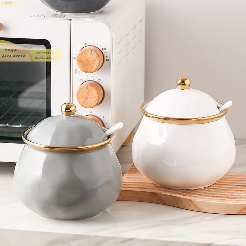 猪罐家用厨储油房陶瓷猪油罐陶瓷现辣椒油罐简约油代耐高温装油泼