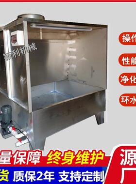 东莞吸塑胶产品喷油柜油尘打磨水帘工业制KTW品表面机处理漆喷漆