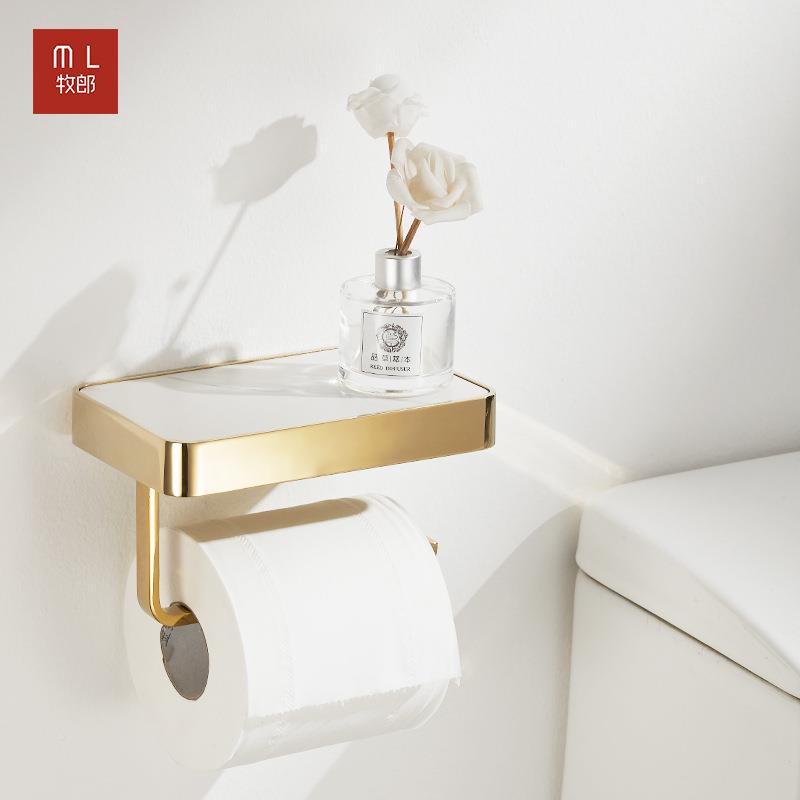 xyt卫生间全铜纸纸巾浴架室抽岩板置物免YBZHJ01架打孔壁挂式厕卷