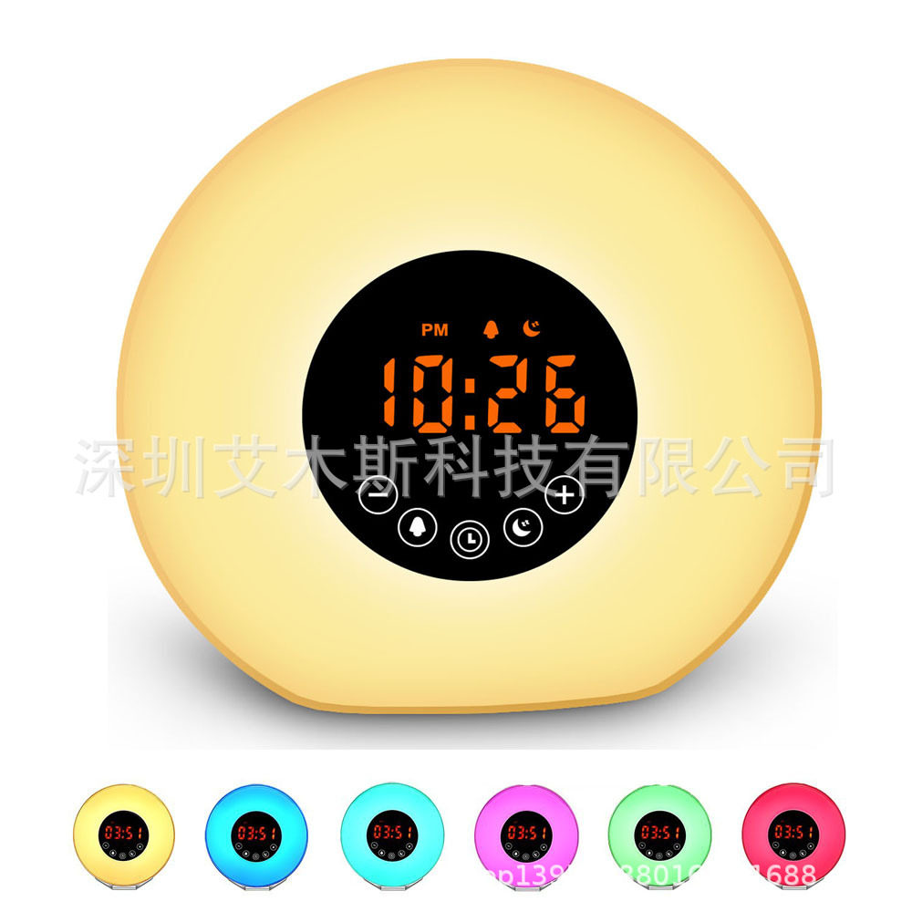 数字LED智能闹钟早起唤醒灯