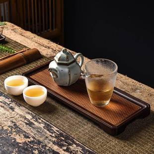 竹干泡托盘20211117壶承茶重盘圆形长方形小茶台家用茶盘简约日式