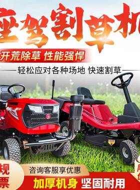 座式割草机园林绿化草坪电车4寸大功率汽油2动NES除草修剪驾草坪