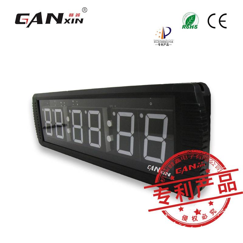 健身训练计时器3英寸6位LED电子计时器闹钟训练间隔定时器健身房