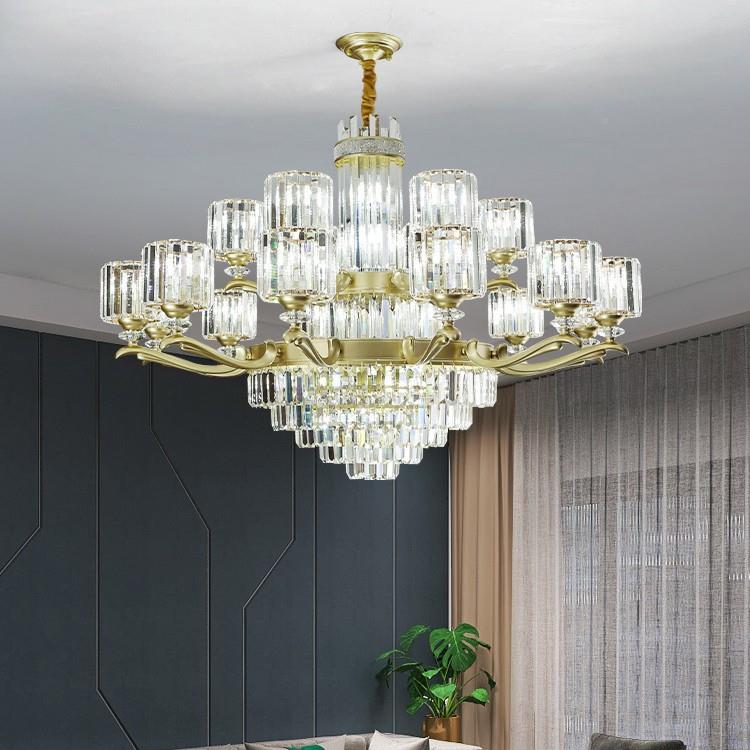 铺水晶大2气客厅吊灯轻奢简约现代PQL20款5年新欧式奢华店商用主