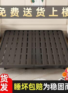 日式简约无架DJG床头悬浮床单排骨架家用铁艺床加厚人双人铁架子