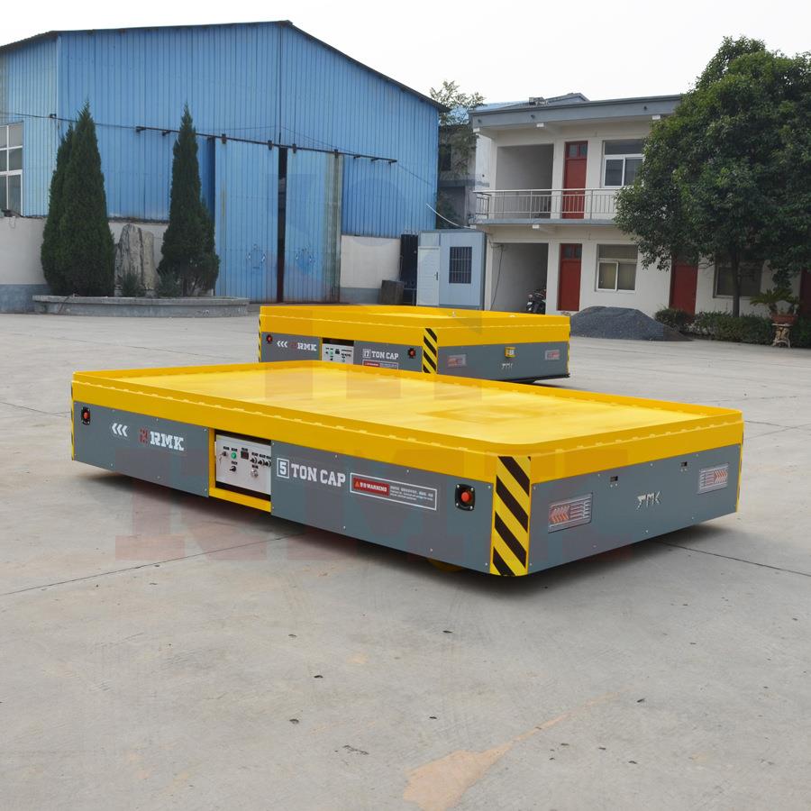 石膏板运输钢构轨30吨进口橡胶车轮电动地平道车无平轨胶XUP车轮