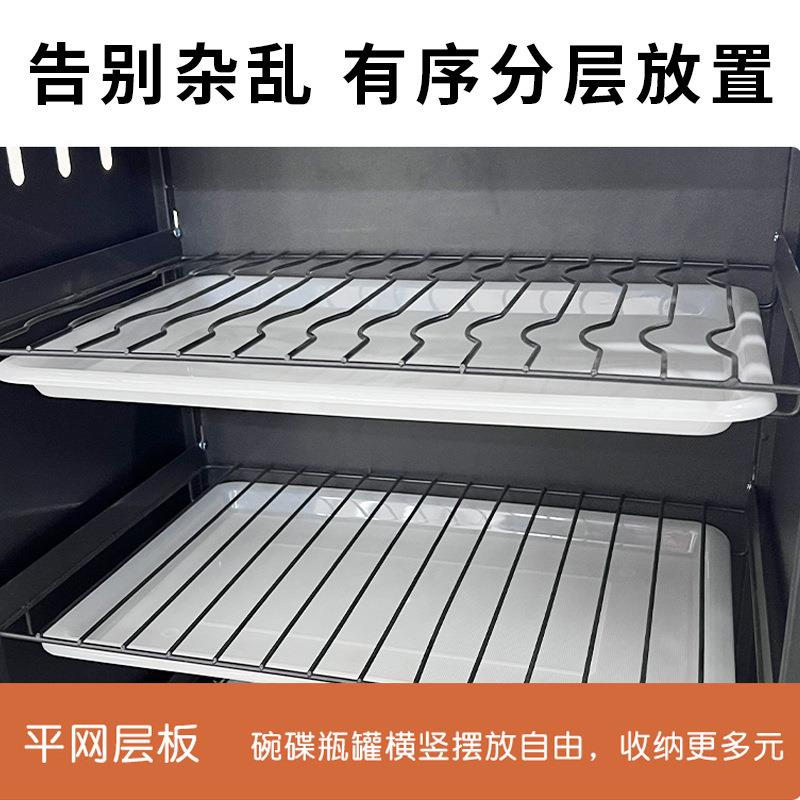厨房碗柜沥水碗架置物架台面家用简易碗筷柜防尘碗碟小收纳柜薇妍