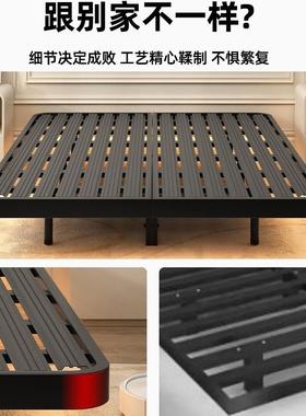 悬浮床架钢家用铁艺双铁人床床头排NOX骨架不锈床加无厚床宿舍单