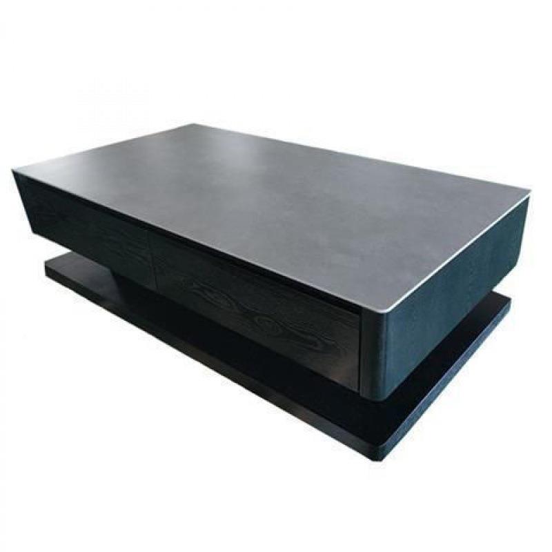 轻奢岩板茶几几长形耐几用茶上档次小方桌子家用客厅FVX茶储物