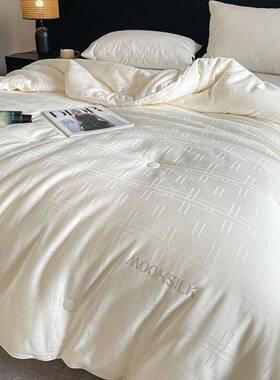 大豆被春秋被母婴级类被纯被棉子秋446a冬季厚芯款冬被二合一子母