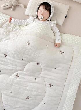 婴豆豆秋被子冬款新生用儿儿童盖被幼YVB儿园宝宝午睡专盖毯四季