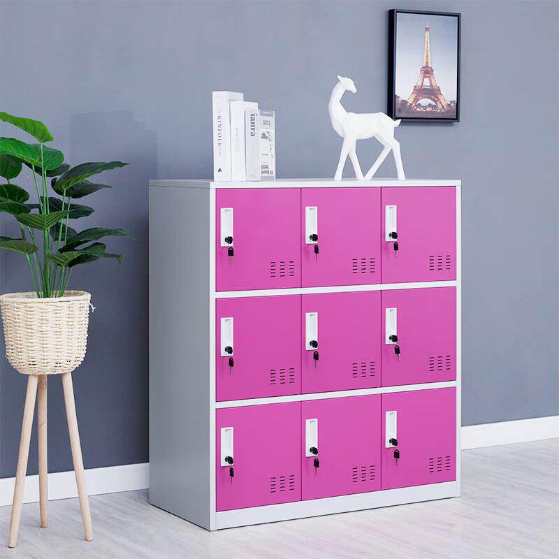 书包柜存包柜工多储YBBG物收纳矮柜学门校教室学生员色彩文件带锁