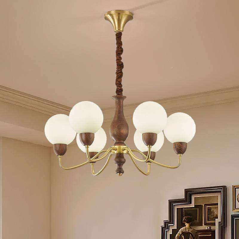 20全2卧5款铜中古吊797灯客厅灯创意魔豆美式古餐厅室灯胡桃木复,家装灯饰光源,智能吊灯,淘宝优惠券,粉丝福利购,淘宝优惠卷