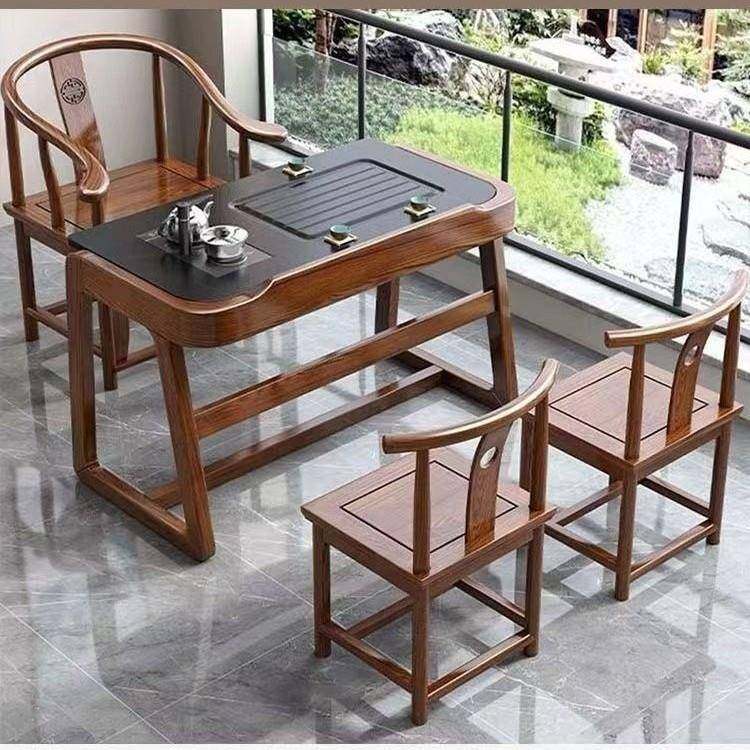 简约现椅代实木玄驹台桌一体阳台办公NGK客厅茶中家用新式岩板,商业/办公家具,茶台/茶桌,淘宝优惠券,粉丝福利购,淘宝优惠卷