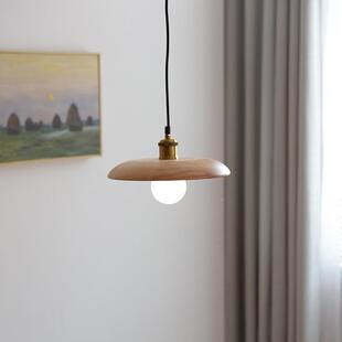 全铜户床头吊灯卧室原木风简约关LQT门走廊单头厅入吧台玄岛台小