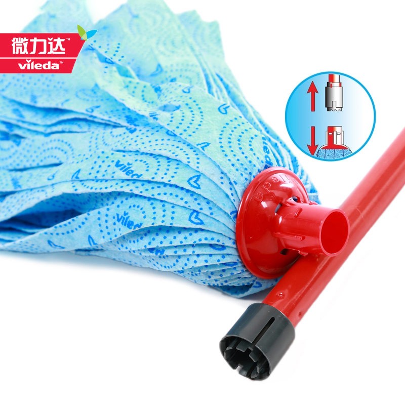 微力达传统无纺布老式拖把家用z墩布手拧式拖把免手洗挤水懒人布