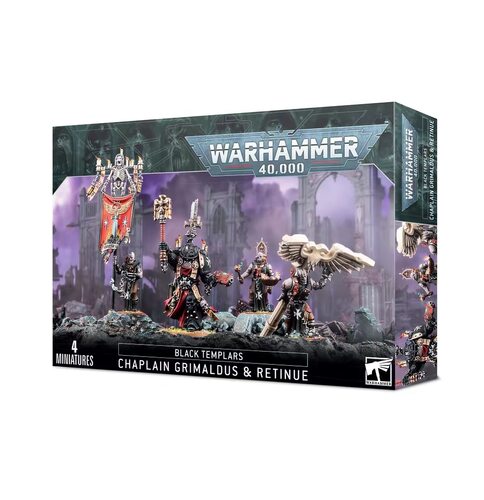 战锤40K黑色圣堂CHAPLAIN GRIMALDUS & RETINUE 格里玛度斯和随从