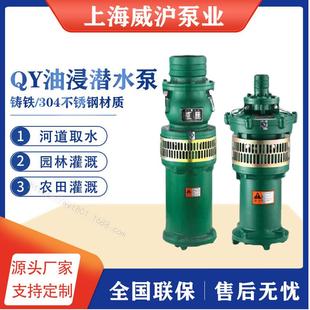 潜水泵喷淋喷泉抗洪大流量高压农用抽水泵2.2KW 泵业QY油浸式