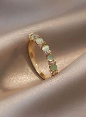 韩国女小众东设计大门冷淡绿色