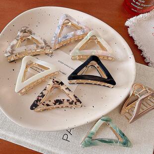 发夹大号鲨鱼抓夹头饰盘发醋酸夹子发量抓夹发卡女后脑勺三角形多