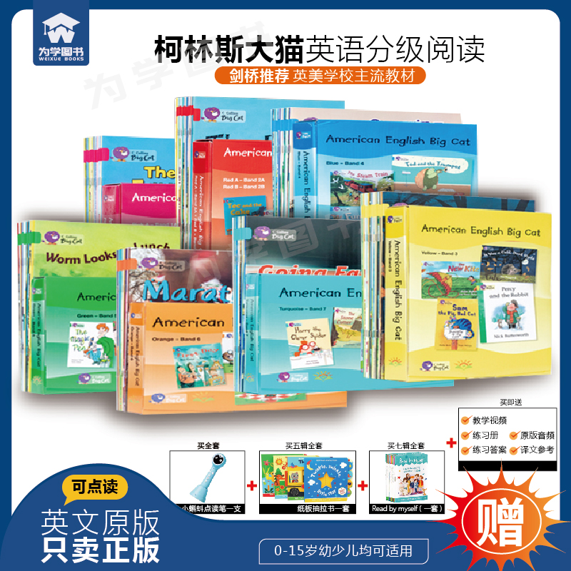 原版进口大猫分级阅读绘本启蒙