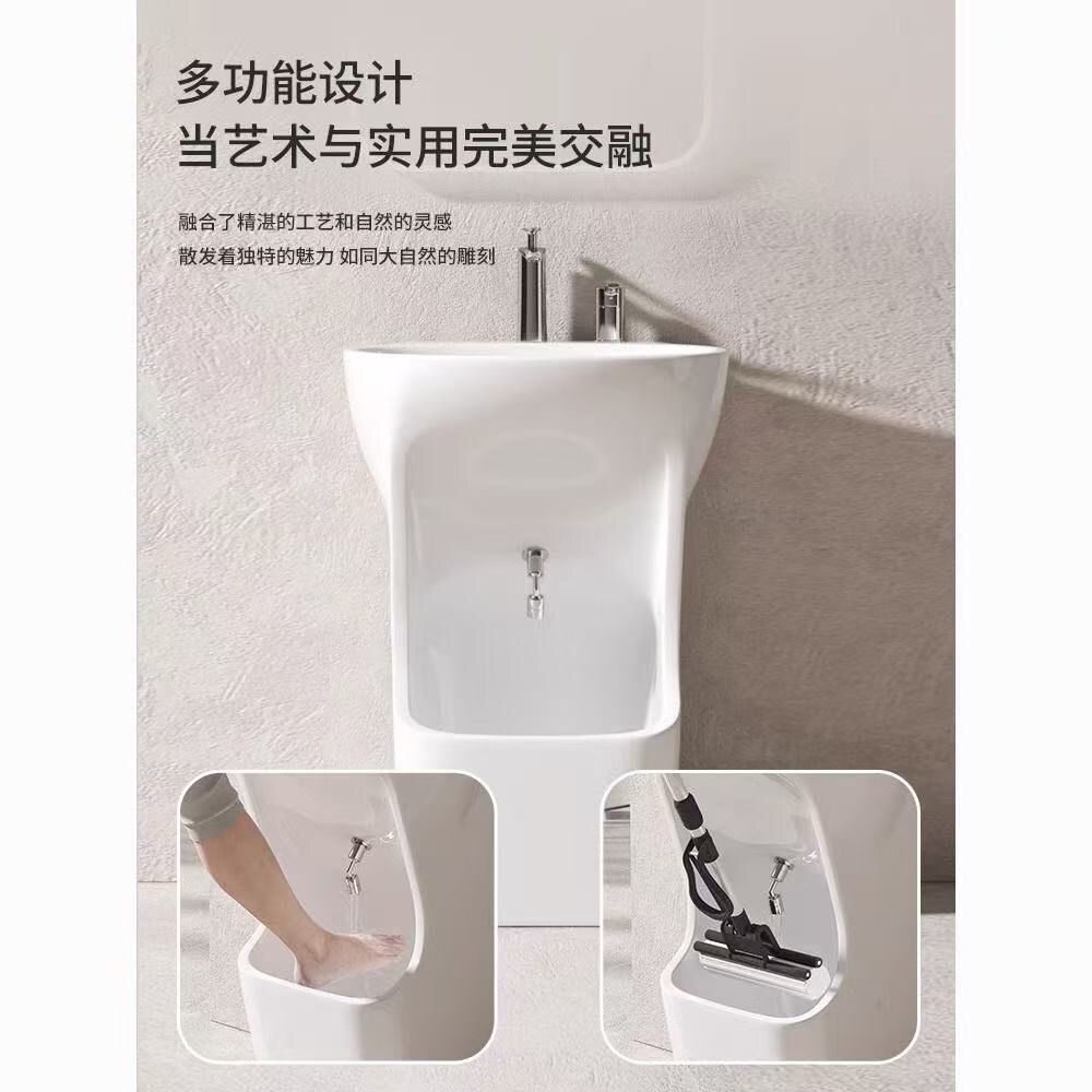 洗脸盆立柱盆拖把池一体