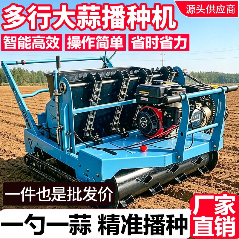 新款手推大蒜播种机家用