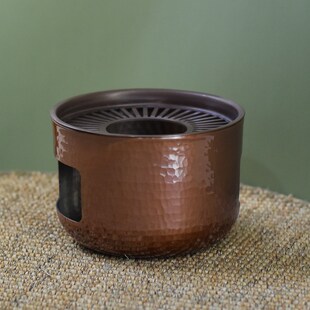 煮茶炉家用围炉小茶炉室内户外电陶炉炭火观火煮茶迷你 纯紫铜中式