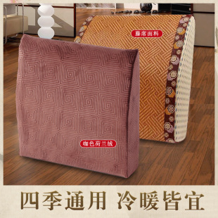 中式椰棕腰靠护腰实木座椅靠垫硬不塌陷办公室椅子凉席腰椎枕靠枕