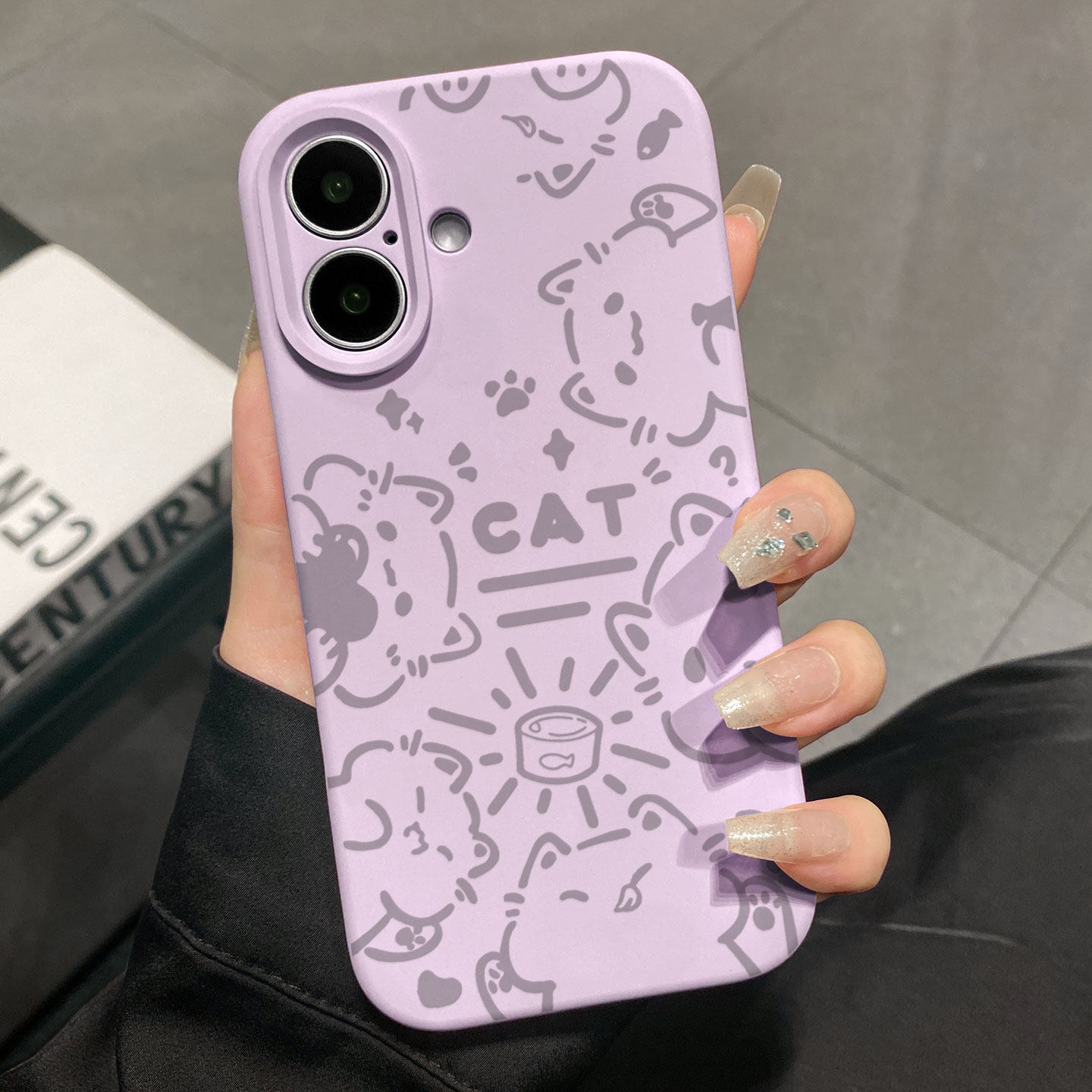 六只猫猫罐头适用于苹果17promax手机壳液态硅胶iPhone16pro保护套情侣15新款创意14超好看独特13全包12超火