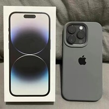 ins碳灰色适用iPhone16promax手机壳液态硅胶苹果15新款情侣14全包防摔13男女网红12简约超薄11小众高级感软